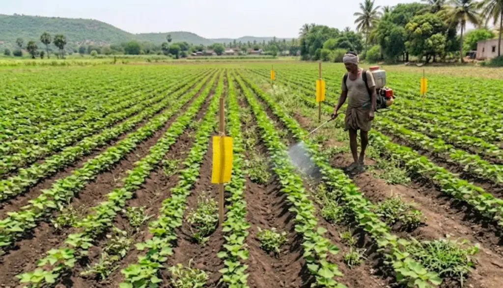 cotton weed control పత్తి కలుపు మందులు