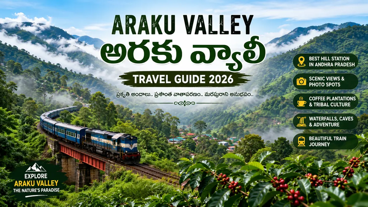 Araku Valley Travel Guide in Telugu 2026: అరకు వ్యాలీ పూర్తి ట్రావెల్ గైడ్