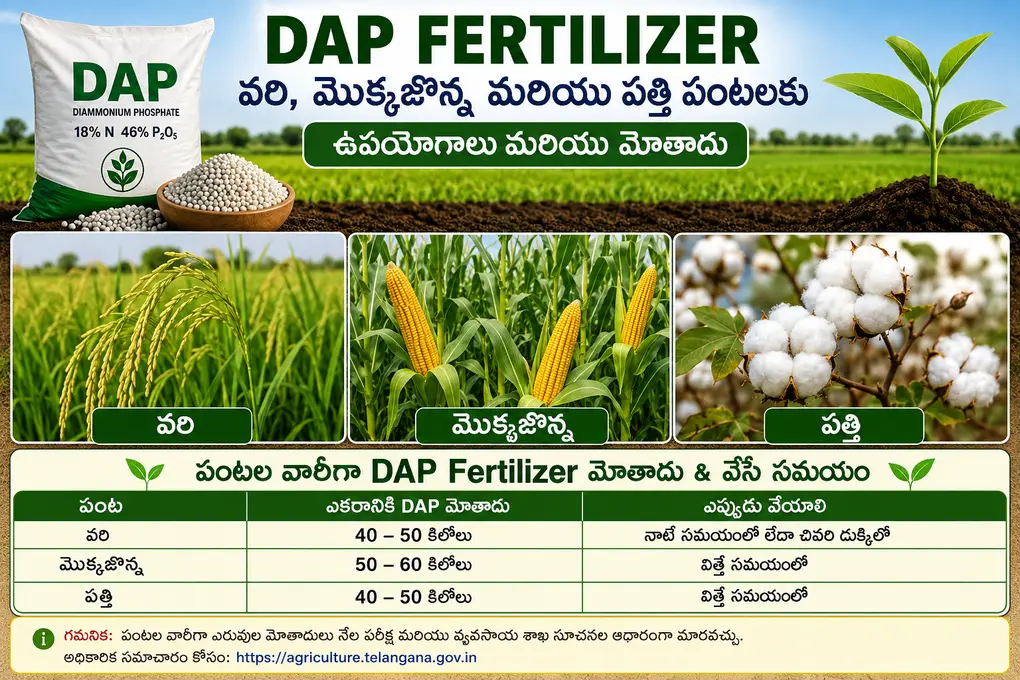 DAP Fertilizer for paddy cotton maize crops