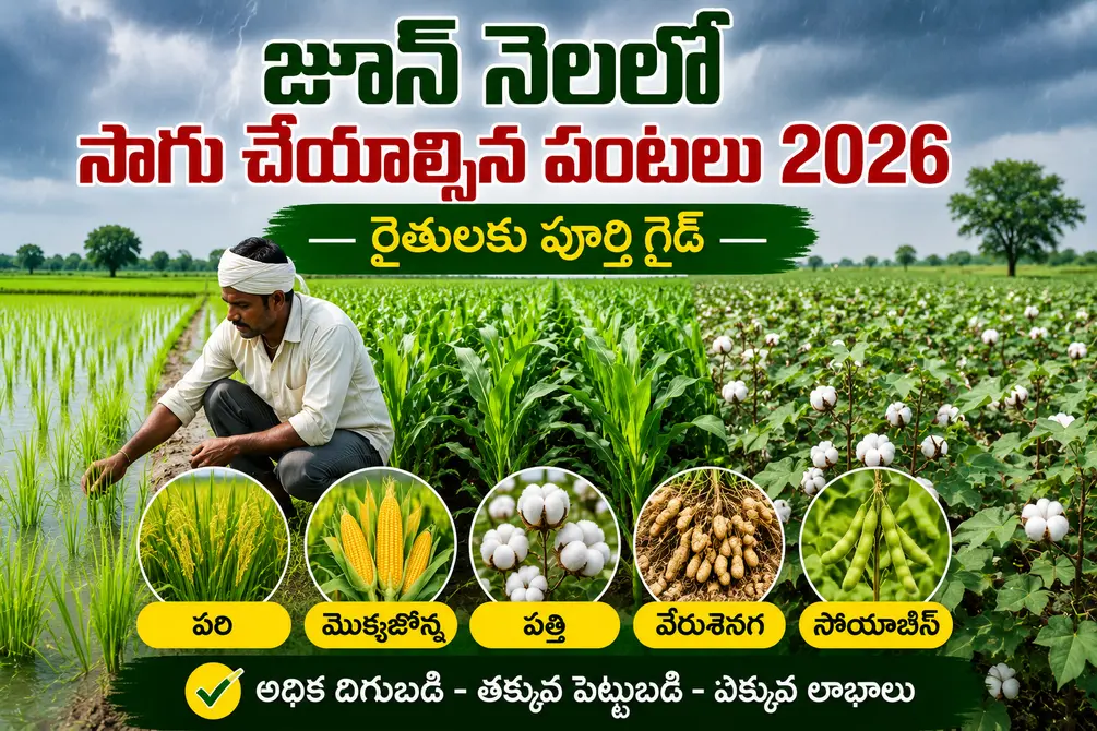 జూన్ నెలలో సాగు చేయాల్సిన పంటలు 2026: రైతులకు పూర్తి గైడ్