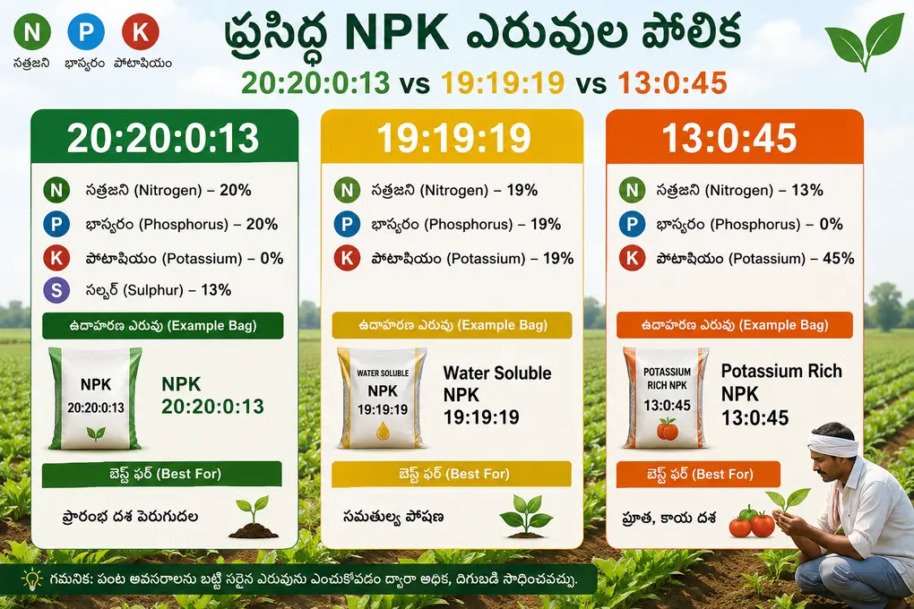 NPK Fertilizer Comparison